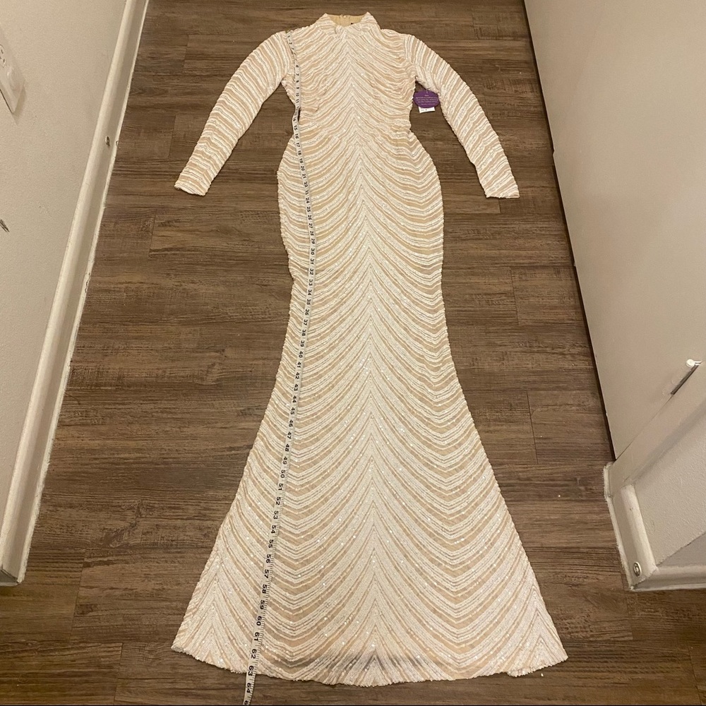 Madeline Sequin Mesh Formal Dress - Picture 8 of 9